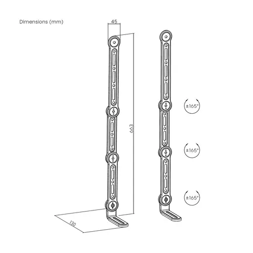 Soporte Universal Para Barra de Sonido, Negro - Imagen 7