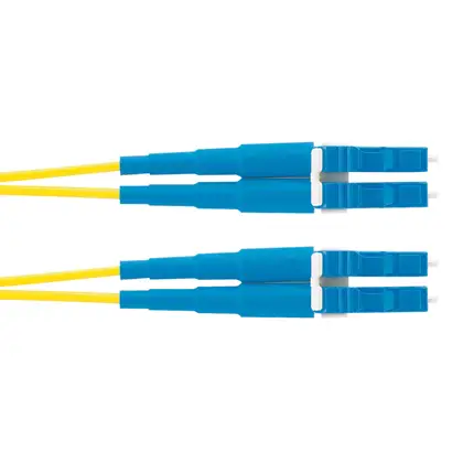 1m OS2 LC Duplex Cable de fibra óptica e InfiniBand Azul, Amarillo
