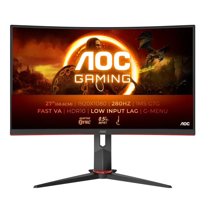 G2 C27G2Z3/BK pantalla para PC 68,6 cm (27") 1920 x 1080 Pixeles Full HD LED Negro, Rojo