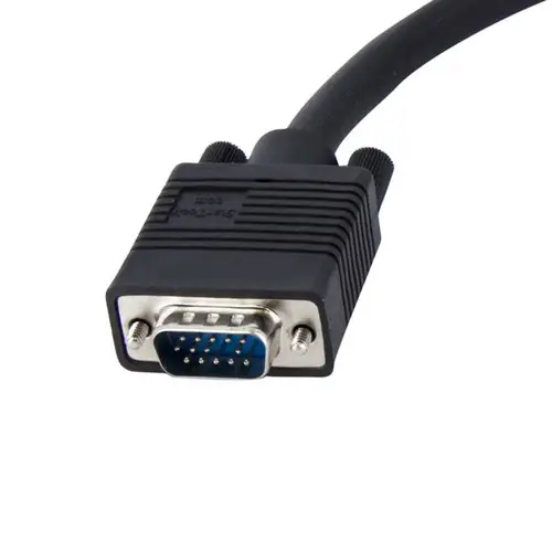 Cable de 30 cm Coaxial para Monitor HD15 VGA a 5 BNC RGBHV - Macho a Hembra - Imagen 3