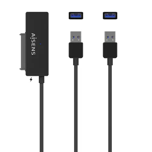 Adaptador ASE-35A01B SATA a USB-A USB 3.0/USB3.1 GEN1 para Discos Duros 2.5? y 3.5? con Alimentador, Negro - Imagen 5
