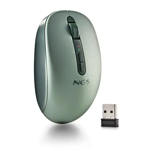 FOG DUAL GREEN ratón Universal Ambidextro RF Wireless + Bluetooth 1600 DPI - Imagen 4