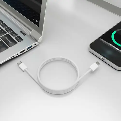 Cable USB 2.0 3A 60W Apple, tipo USB-C/M-USB-C/M, Blanco, 2.0m - Imagen 4