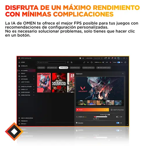 OMEN 16L Gaming Desktop PC TG03-0090ns PC AMD Ryzen 5 16 GB DDR5-SDRAM 1 TB SSD NVIDIA GeForce RTX 5060 Windows 11 Home Torre Negro - Imagen 6