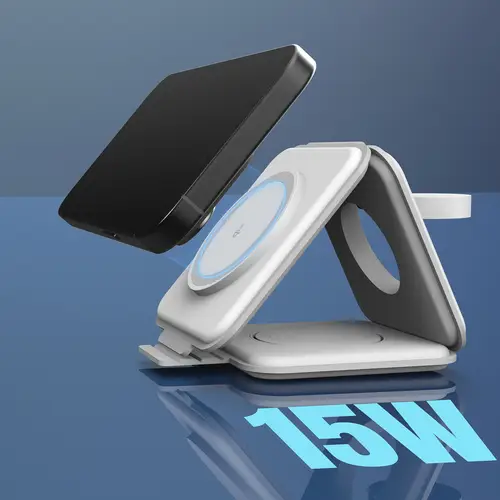 JUPW3415 Auriculares, Smartphone, Reloj inteligente Blanco USB Cargador inalámbrico Carga rápida Interior - Imagen 7