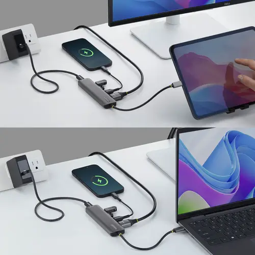 Mini Dock USB-C A HDMI - Adaptador Multipuertos Tipo C - PD de 140W - 4K 60Hz - Hub USB 10Gbps - Para MacBook / Dell / ThinkPad / HP - Imagen 4