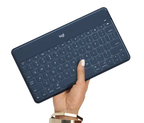 920-010044 teclado para móvil QWERTY Español Bluetooth Azul, Naranja - Imagen 4