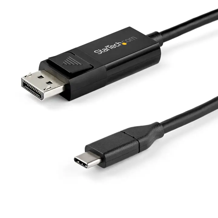 Cable de 1m USB-C a DisplayPort 1.4 - Convertidor Bidireccional Adaptador de Vídeo USB Tipo C - HBR3/HDR/DSC - Cable Conversor para Monitor DP 8K 60Hz - Thunderbolt 3