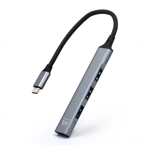 EW1145 hub de interfaz USB 3.2 Gen 1 (3.1 Gen 1) Type-C 5000 Mbit/s Gris, Plata - Imagen 1
