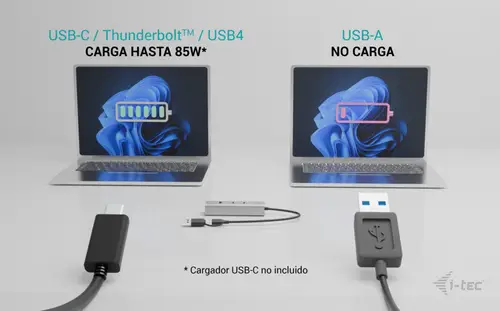 Metal Universal Charging HUB 2xUSB-C + 2x USB-A Port + Power Delivery 85W - Imagen 8