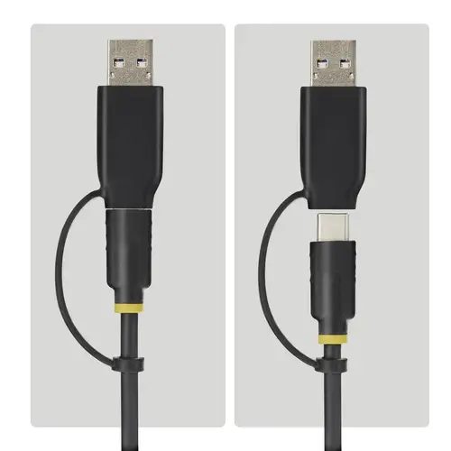 Adaptador USB-C/USB-A a NVMe M.2 y SATA 2.5/3.5in 10Gbps - Lector de SSD Externo - Sin Herramientas - B+M/M-Key - Imagen 3