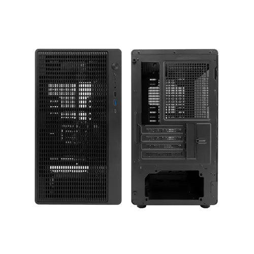 GAMING CAJA MATX GM350 DARKFACE USB-C 3.2 GEN1 CRISTAL AHUMADO - Imagen 7
