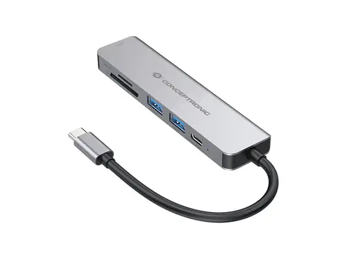 DONN02G base para portátil y replicador de puertos USB 3.2 Gen 1 (3.1 Gen 1) Type-C Aluminio - Imagen 3