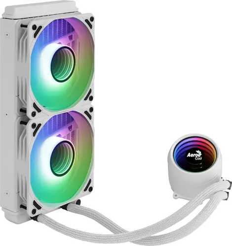 MIRAGEL240W Refrigeración Líquida CPU 2xVentilador 12cm ARGB TDP 400W Blanco - Imagen 2