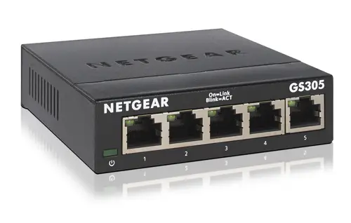 GS305 No administrado L2 Gigabit Ethernet (10/100/1000) Negro - Imagen 1