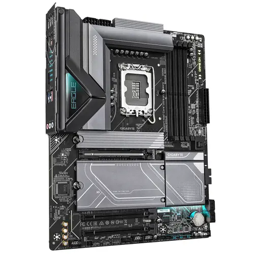 Z890 EAGLE Placa Base - Compatible con CPUs Intel Core Ultra (Serie 2), VRM de 14+1+2 fases, hasta 8800MHz DDR5 (OC), 1x PCIe 5.0 M.2 + 3x PCIe 4.0 M.2, LAN de 2,5GbE, USB4 - Imagen 3