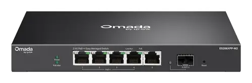 ES206XPP-M2 switch Gestionado L2 2.5G Ethernet (100/1000/2500) Energía sobre Ethernet (PoE) Montaje en pared/escritorio Negro - Imagen 1