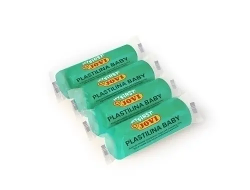 MY FIRST PLASTILINA BABY CAJA 18 PASTILLAS PASTA PARA MODELAR SÚPER BLANDA 38 G VERDE  NEW JOVI 37010
