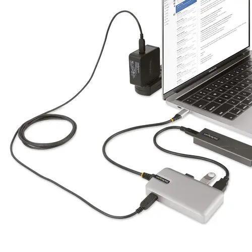 Hub Ladrón USB-C de 4 Puertos con Modo Alt de DP para USB-C y Salida de Vídeo de 4K 60Hz - 3x USB-A - 1x USB Tipo C - PD 100W - USB 3.2 10Gbps - Cable 30cm - Portátil - Imagen 9