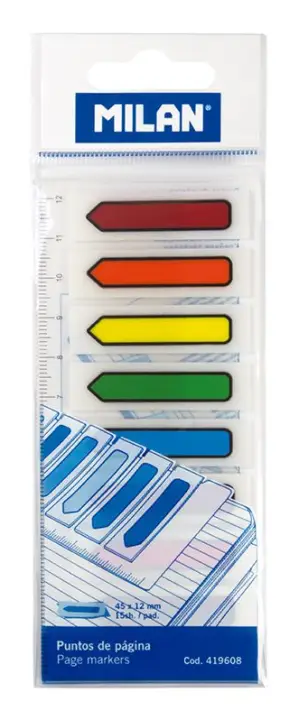 419608 marcador de página Punto de libro flexible Azul, Verde, L..
