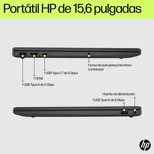 Laptop 15-fd0239ns Intel® Core i5 i5-1334U Portátil 39,6 cm (15.6") Full HD 8 GB DDR4-SDRAM 512 GB SSD Wi-Fi 6 (802.11ax) Windows 11 Home Azul - Imagen 5