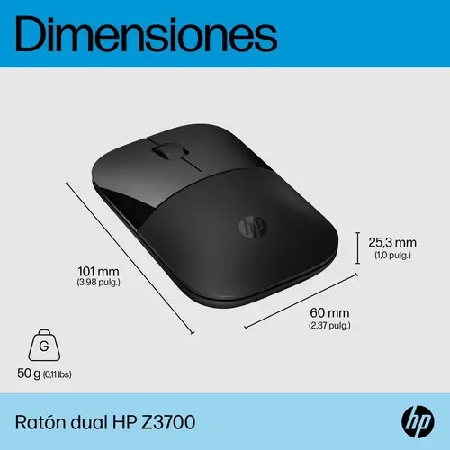 Ratón dual Z3700 negro - Imagen 8