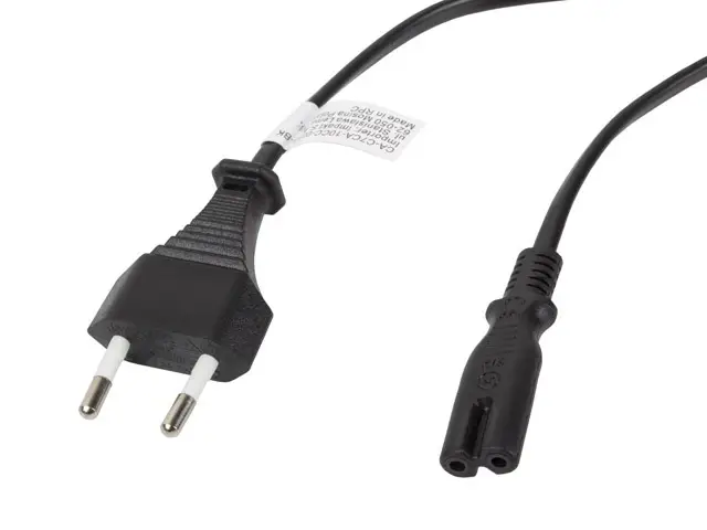 CA-C7CA-10CC-0030-BK cable de transmisión Negro 3 m C7 acoplador CEE7/16