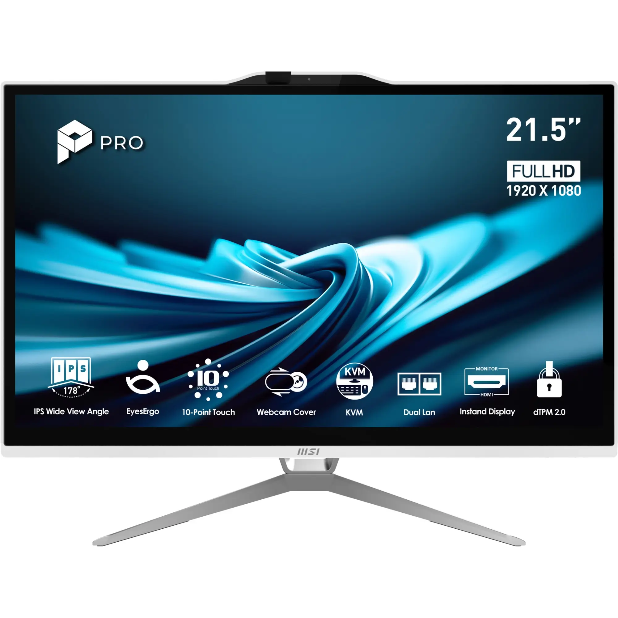Pro AP222T 14MA-614EU Intel® Core i3 i3-14100 54,6 cm (21.5") 1920 x 1080 Pixeles Pantalla táctil PC todo en uno 8 GB DDR4-SDRAM 512 GB SSD Windows 11 Home Wi-Fi 5 (802.11ac) Blanco