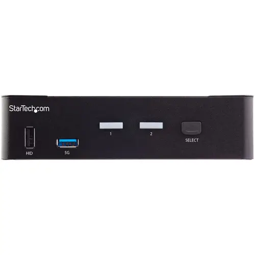 Switch Conmutador KVM de 2 Puertos HDMI 2.0 4K para 1 Monitor - Vídeo de 4K y 60Hz Ultra HD - HDR - Hub Ladrón USB 3.0 de 2 Puertos y 4 Puertos USB 2.0 HID - Audio - HotKey - TAA - Imagen 2