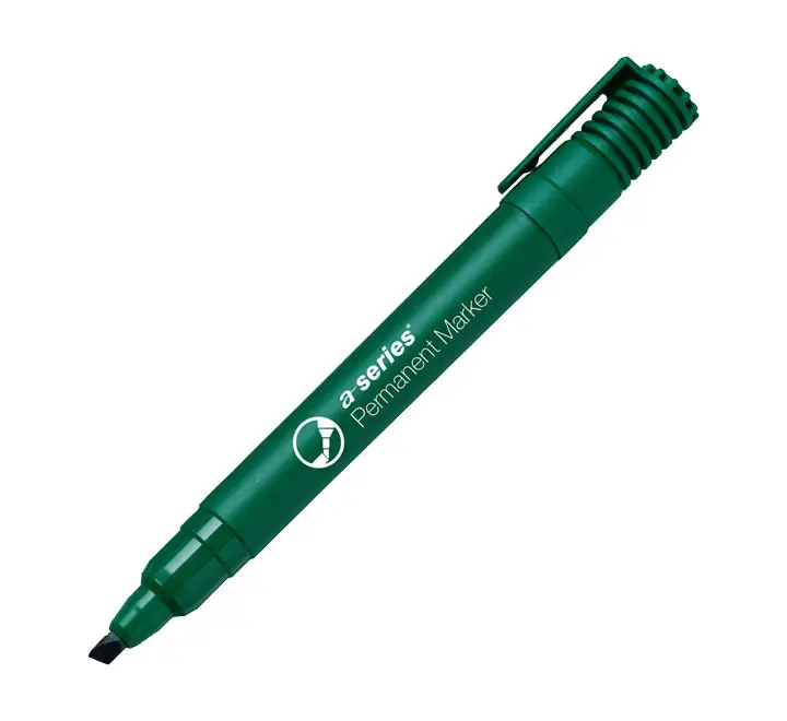MARCADOR A-SERIES PERM PTA BIS. VERDE AS1090