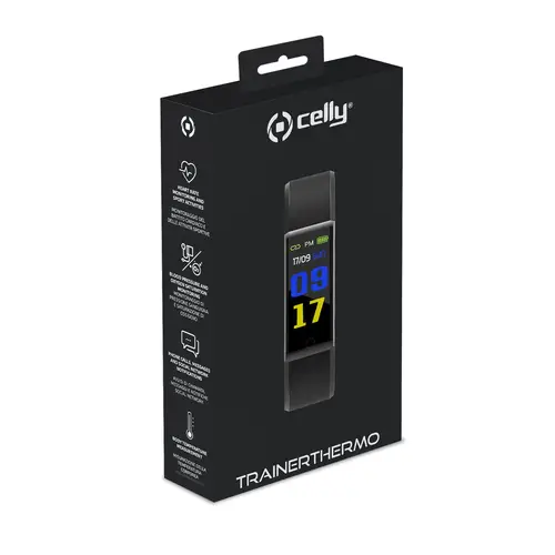 TRAINERTHERMOBK Relojes inteligentes y deportivos 2,44 cm (0.96") LCD Digital Negro - Imagen 6