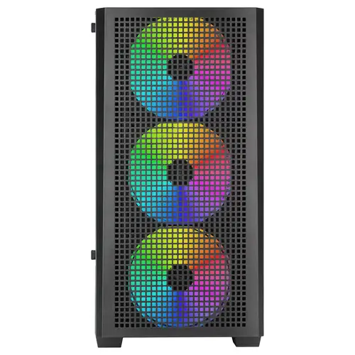 MCVECTOR carcasa de ordenador Mini Tower Negro - Imagen 4