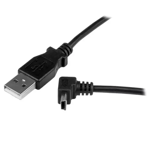 Cable Adaptador 1m USB A Macho a Mini USB B Macho Acodado en Ángulo hacia Arriba - Imagen 2