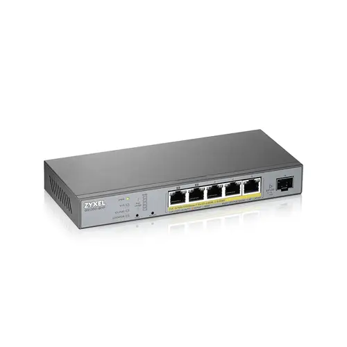 GS1350-6HP-EU0101F switch Gestionado L2 Gigabit Ethernet (10/100/1000) Energía sobre Ethernet (PoE) Gris - Imagen 4
