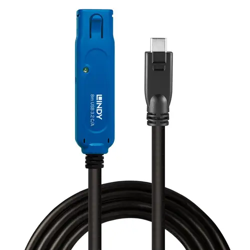 43381 cable USB USB 3.2 Gen 1 (3.1 Gen 1) 8 m USB C USB A Negro, Azul - Imagen 1