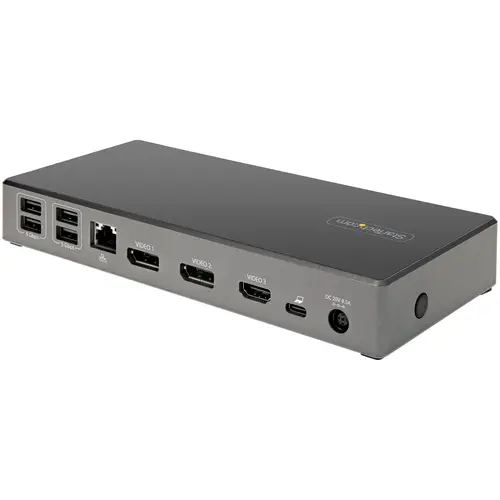 Dock USB-C - Docking Station USB Tipo C para 3 Monitores de 4K - con 100W de Entrega de Alimentación PD - Modo Alt DP 1.4 y DSC - 2x DisplayPort 1.4/HDMI 2.0 - 6xUSB - Windows o Chrome - Imagen 2