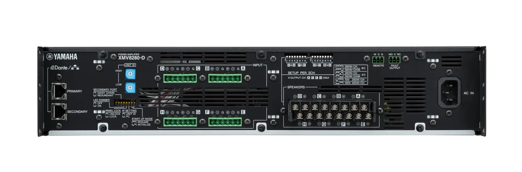 XMV8280-D amplificador de audio Hogar Negro, Gris