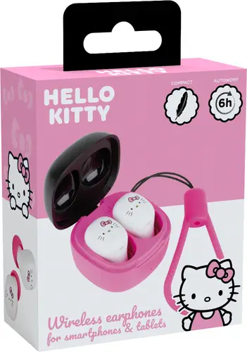 Hello Kitty Auriculares Inalámbrico Dentro de oído Llamadas/Música Bluetooth Rosa, Blanco - Imagen 4
