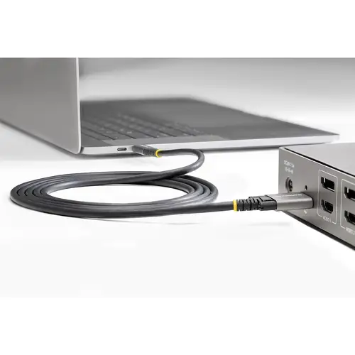 Cable 50cm USB-C con Tornillos Laterales de Fijación - 10Gbps - Cable USB Tipo C USB 3.2 Gen 2 - con Carga por Entrega Alimentación PD de 100W (5A), Modo Alt DP - Imagen 9
