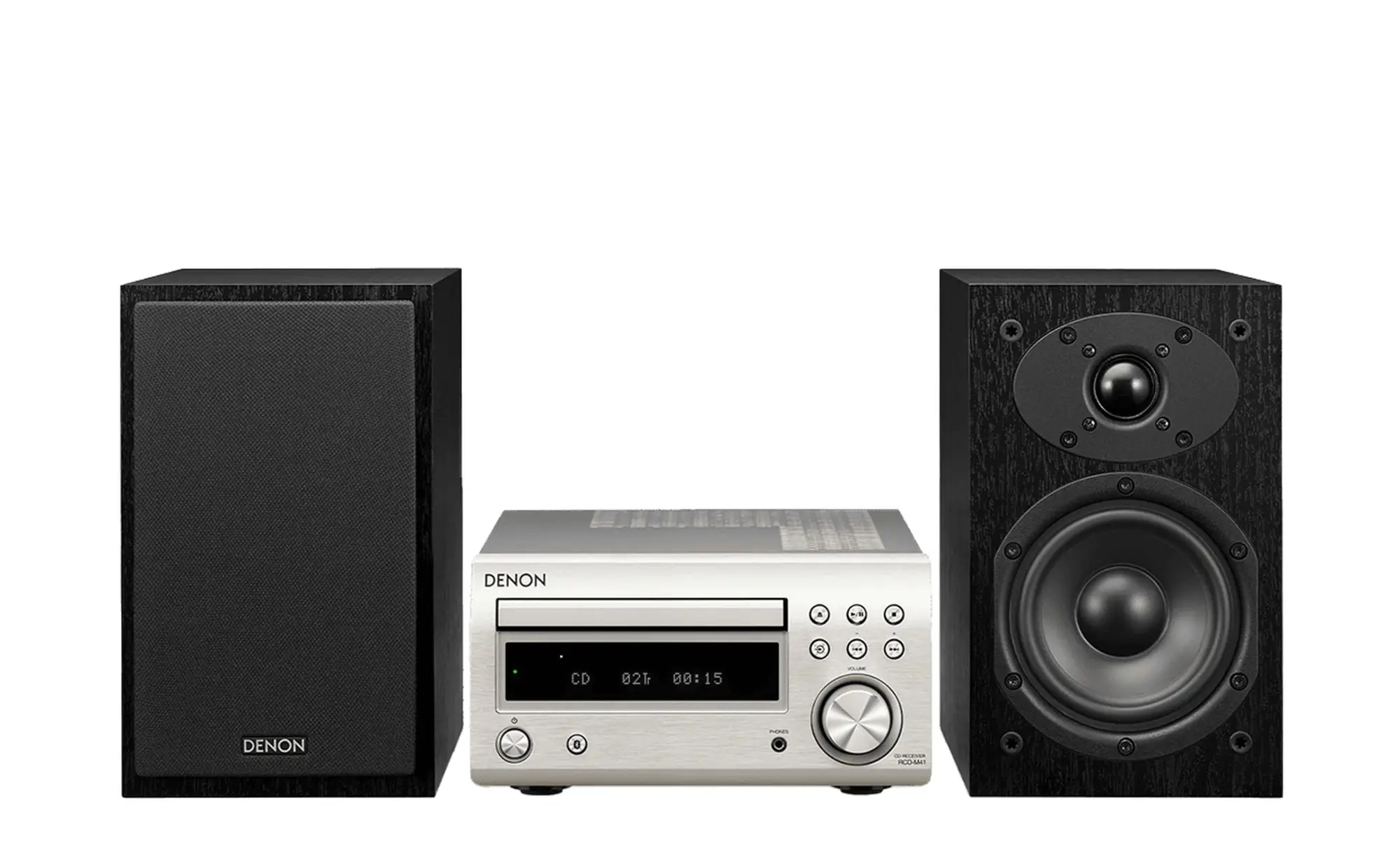 D-M41 Minicadena de música para uso doméstico 60 W Plata