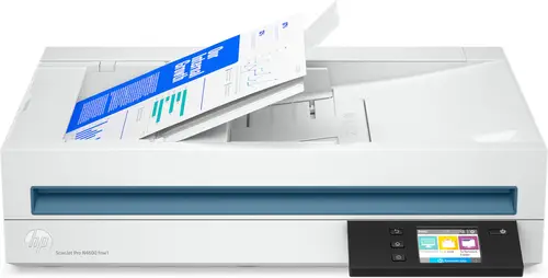 Scanjet Pro N4600 fnw1 Escáner de superficie plana y alimentador automático de documentos (ADF) 1200 x 1200 DPI A5 Blanco - Imagen 2