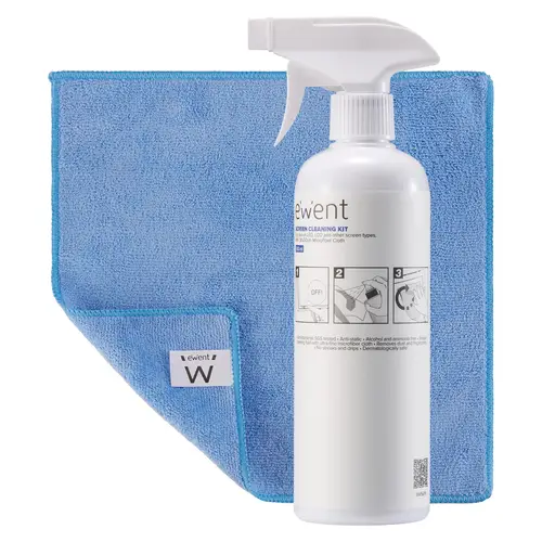 EW5678 kit de limpieza para computadora Pantallas / Plásticos, Universal Kit de limpieza para equipos 500 ml - Imagen 1