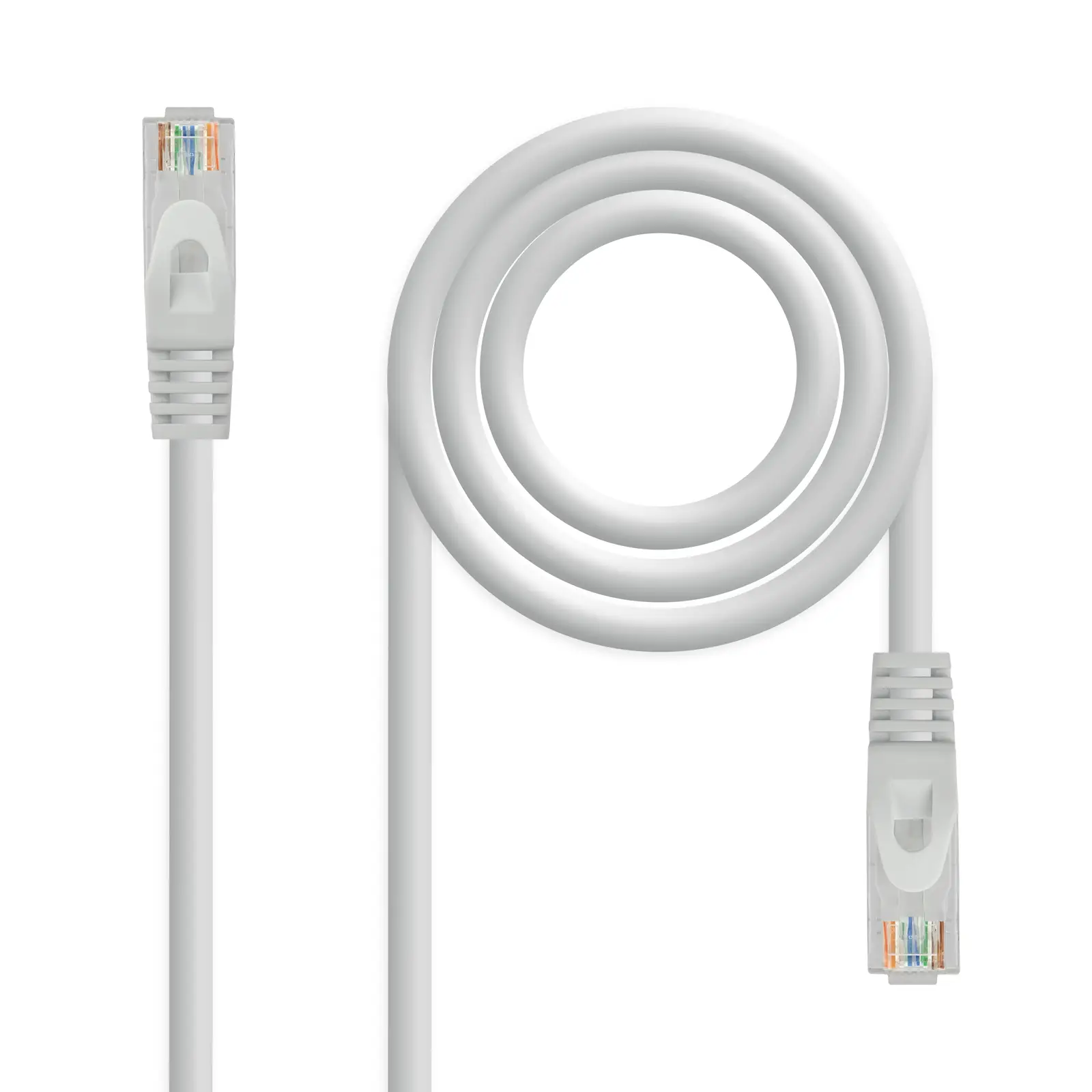 Cable de red latiguillo RJ45 LSZH Cat.6A UTP AWG24, Gris, 7.0 m