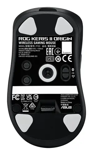 ROG Keris II Origin BLK ratón Juego mano derecha RF Wireless + Bluetooth + USB Type-A Óptico 42000 DPI - Imagen 2