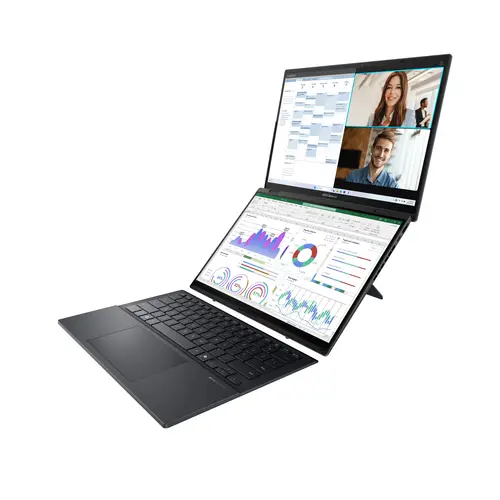 Zenbook Duo OLED UX8406CA-PZ166X - Ordenador Portátil 14" WQXGA+ 120Hz (Intel Core Ultra 9 285H, 32GB RAM, 1TB SSD, Arc 140T, Windows 11 Home) Gris Tintero - Teclado QWERTY español - Imagen 5