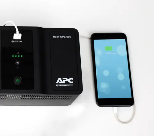 Back-UPS 650VA 230V 1 USB charging port - (Offline-) USV sistema de alimentación ininterrumpida (UPS) En espera (Fuera de línea) o Standby (Offline) 0,65 kVA 400 W 8 salidas AC - Imagen 6