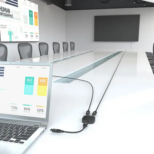 HDMI Conmutador Switch 4K@60Hz 2x1, Negro - Imagen 8