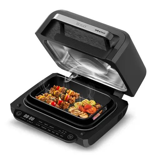 SS-10130 Sencillo 4 L Independiente 1700 W Freidora de aire caliente Negro - Imagen 4