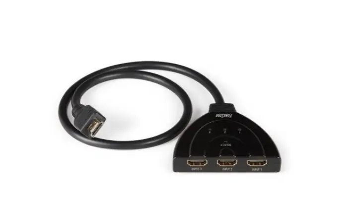 FO-373 cable HDMI 0,5 m HDMI tipo A (Estándar) 3 x HDMI Type A (Standard) Negro