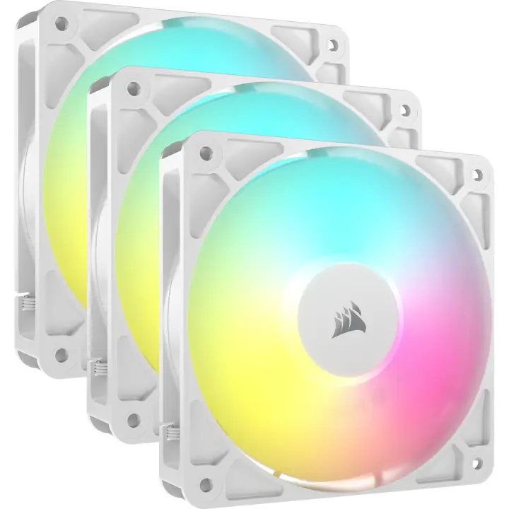 RS120 ARGB Carcasa del ordenador Ventilador 12 cm Blanco 3 pieza(s)